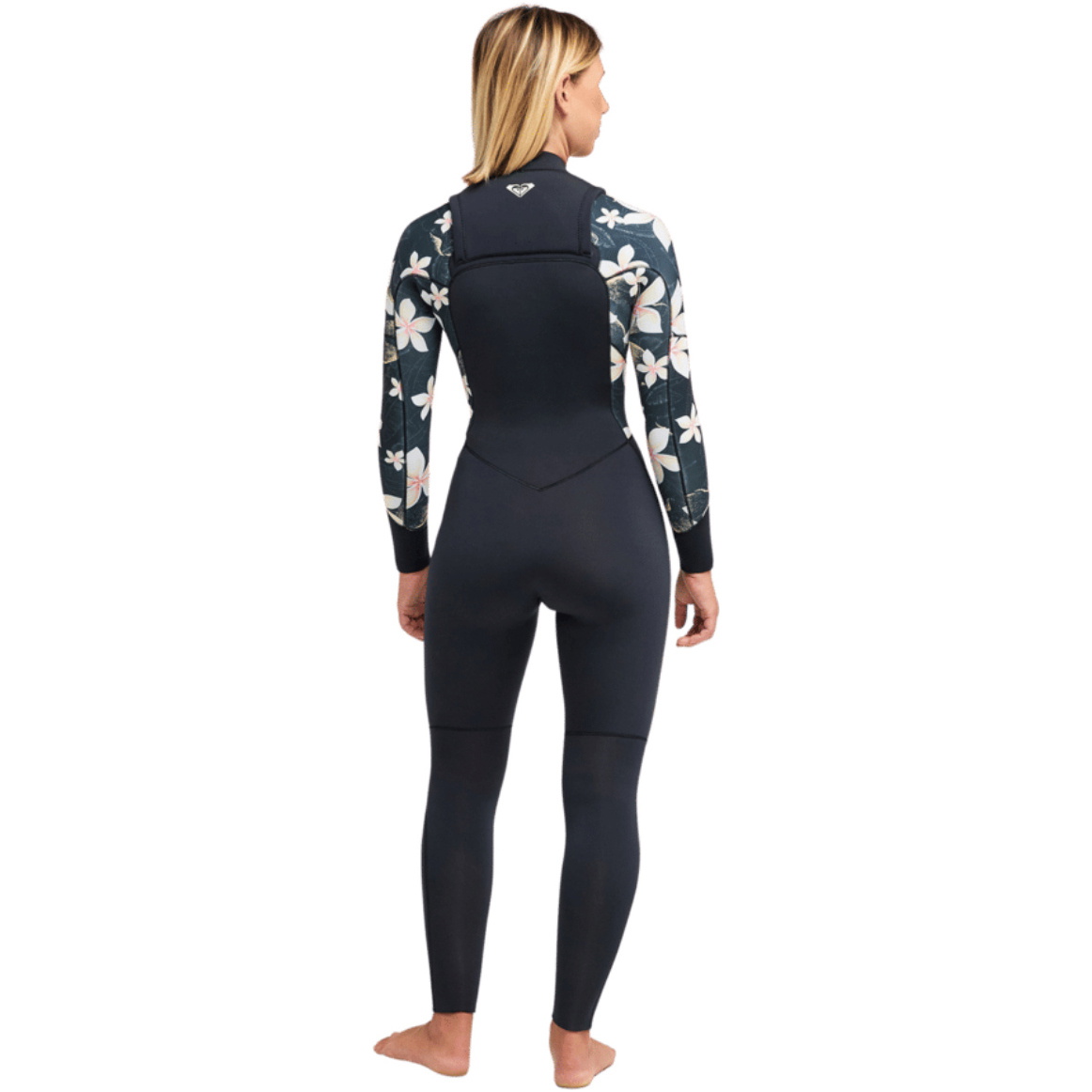 2026 Roxy Womens Swell Natural 4/3mm Chest Zip Wetsuit 26BW213509 - Hibiscus Real